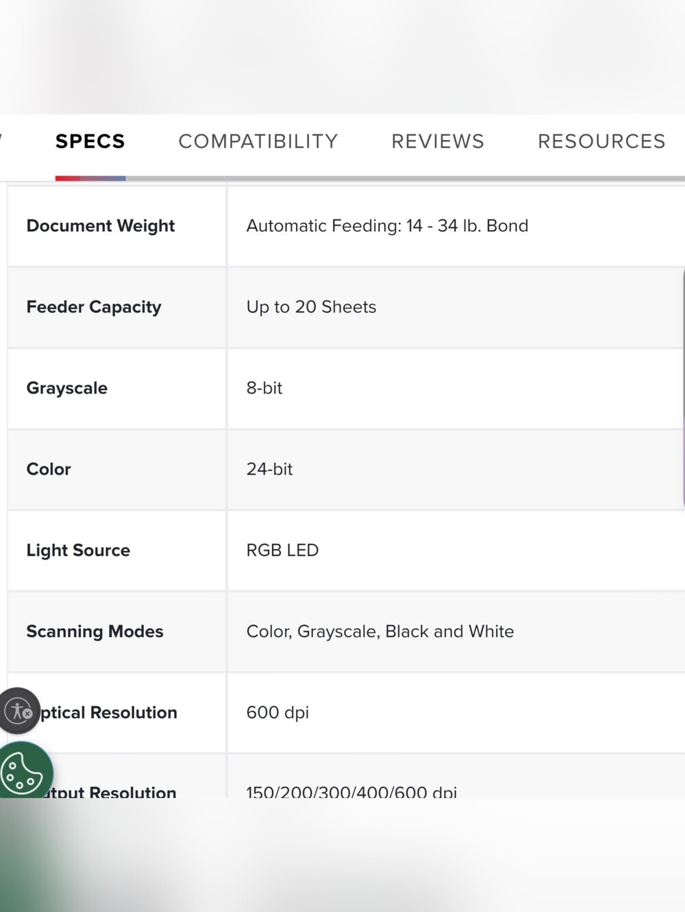 Canon Black Portable Document Scanner with Matching Black Cables - Picture 11 of 13